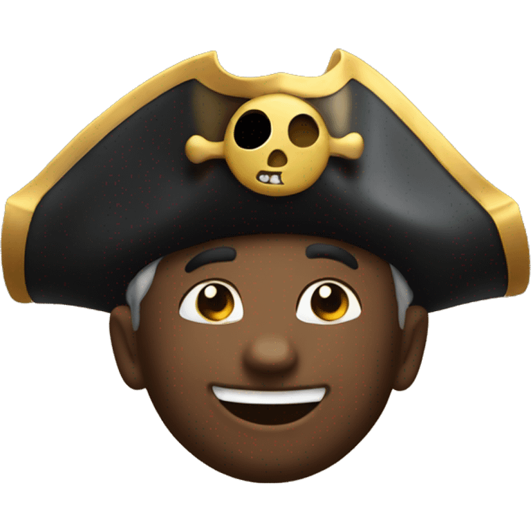 pirate emoji beaming with joy emoji