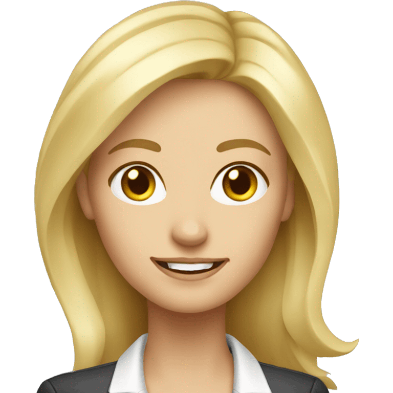 blonde female real estate agent  emoji