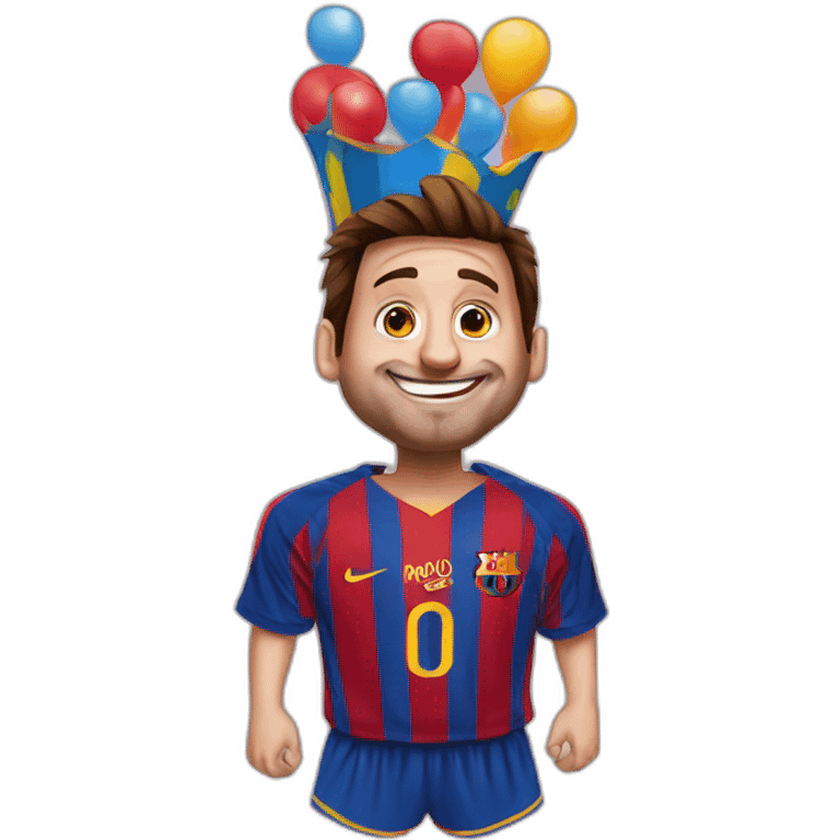 Messi en clown emoji