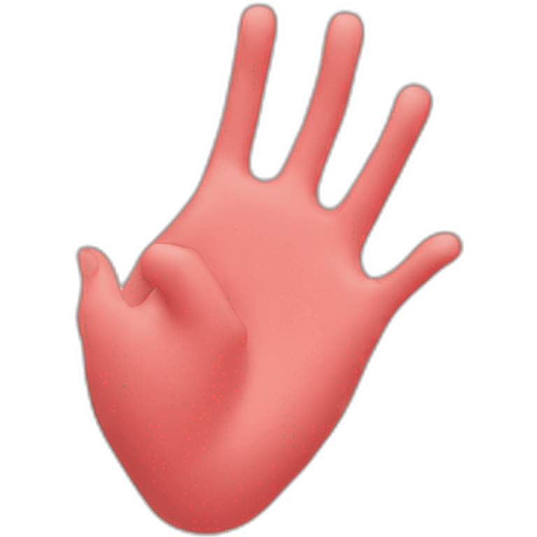 Heart hand emoji