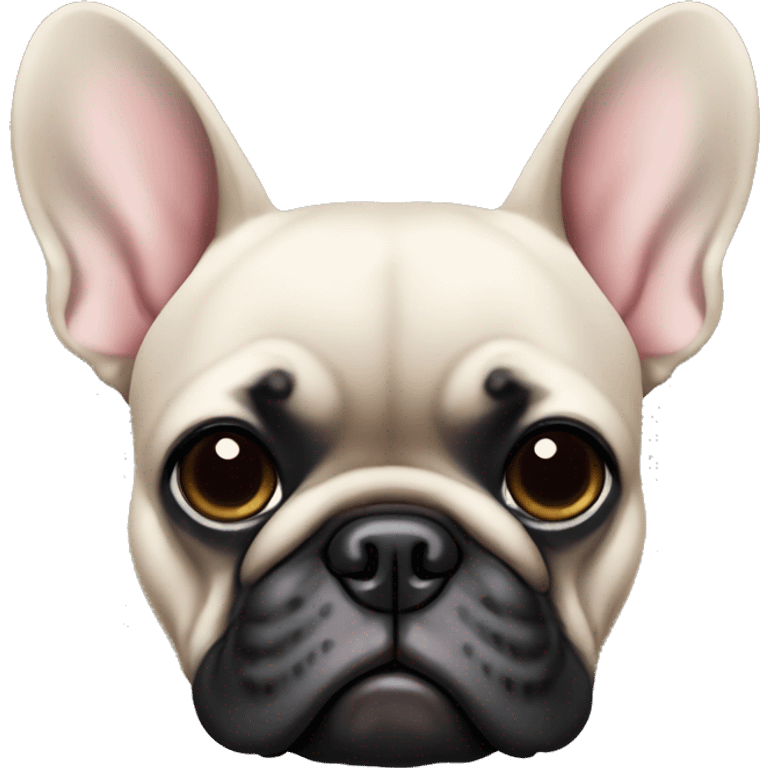 Black French bulldog  emoji