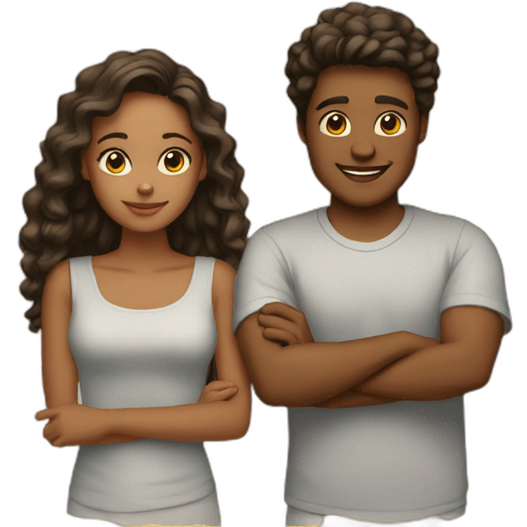 Young couples  emoji