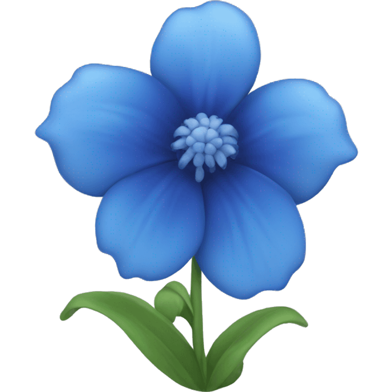 blue flower emoji