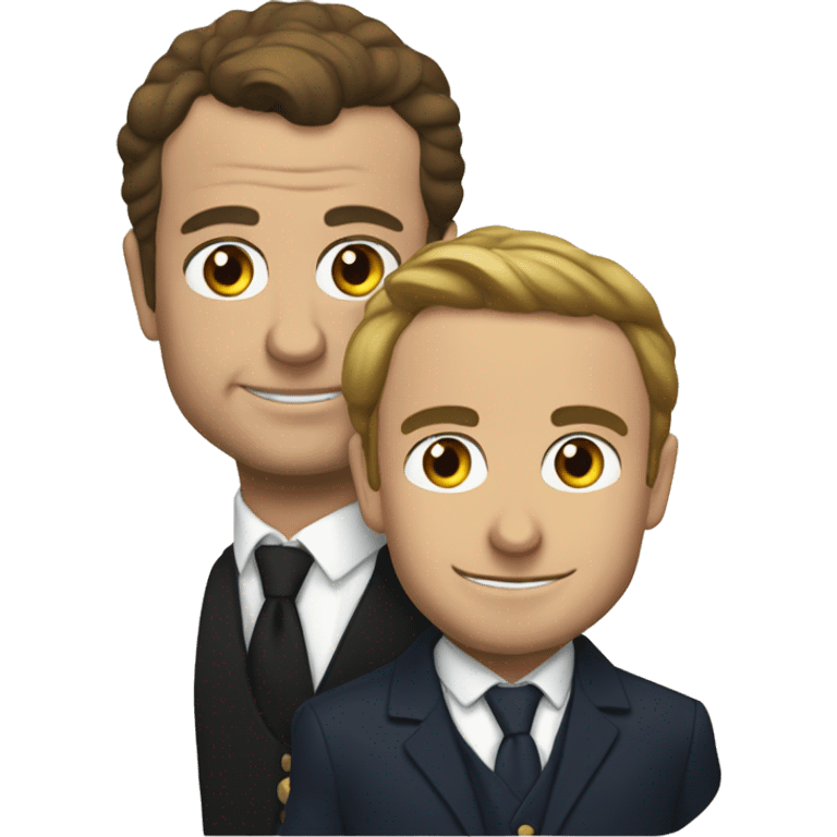 macron et bardella emoji