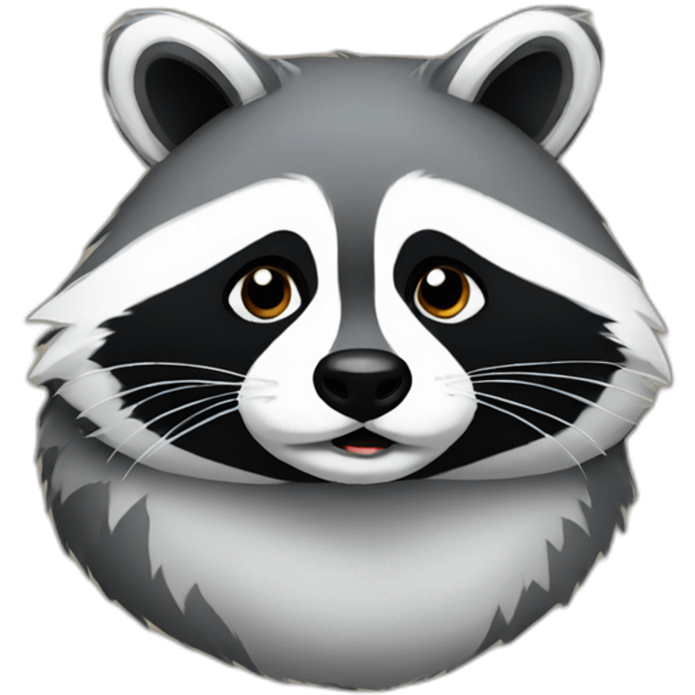 Fat raccoon emoji