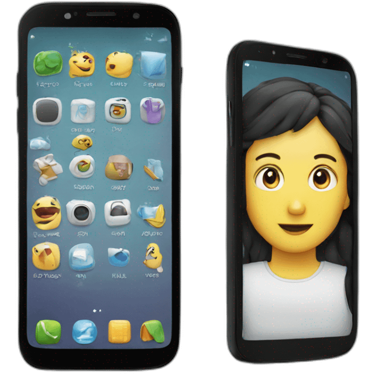 Screen smart phone emoji