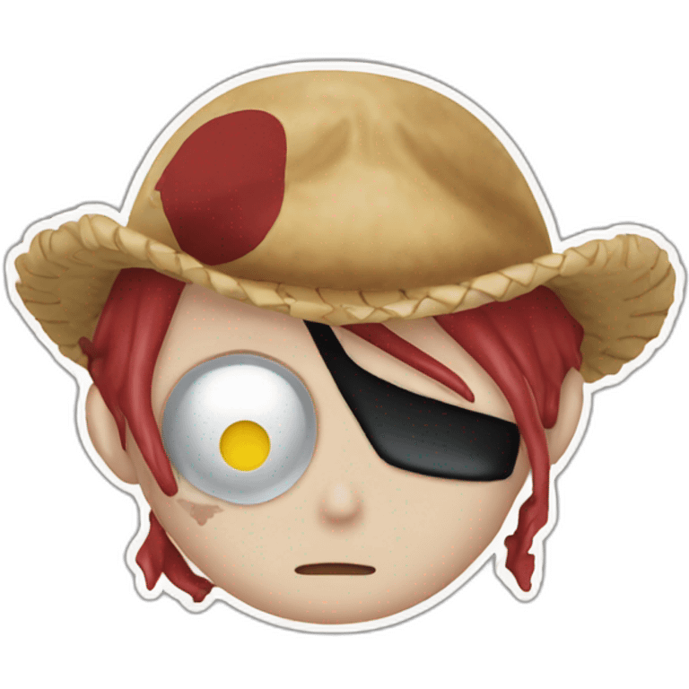 shanks and luffy from one piece emoji