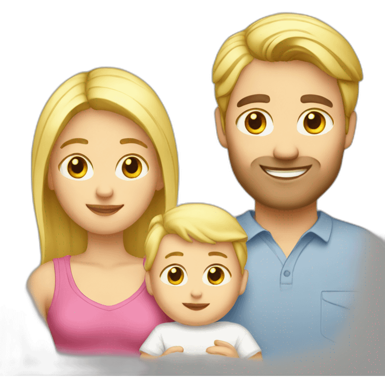 blond-hair-man-and-woman-with-baby emoji