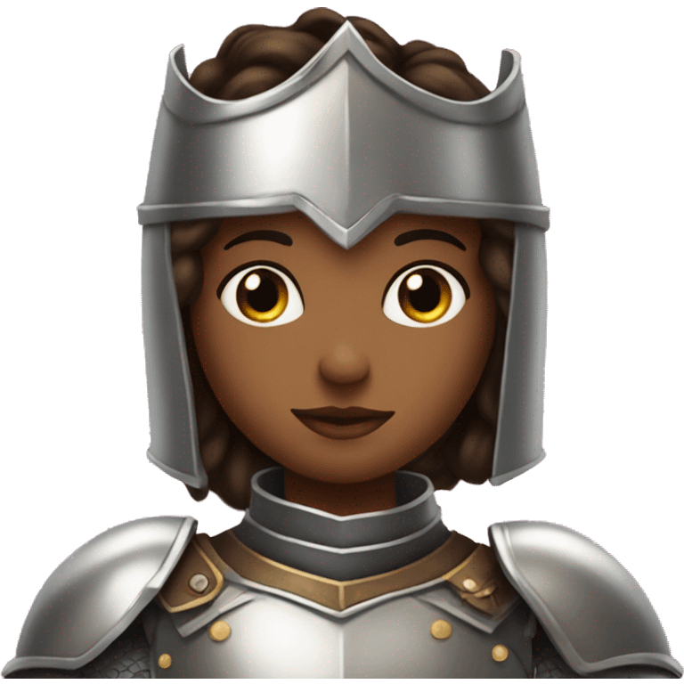 Heart eyes princess wearing a knight armor emoji