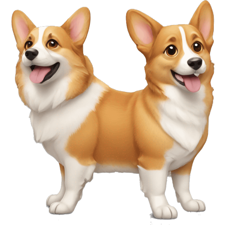 Corgi and cat emoji