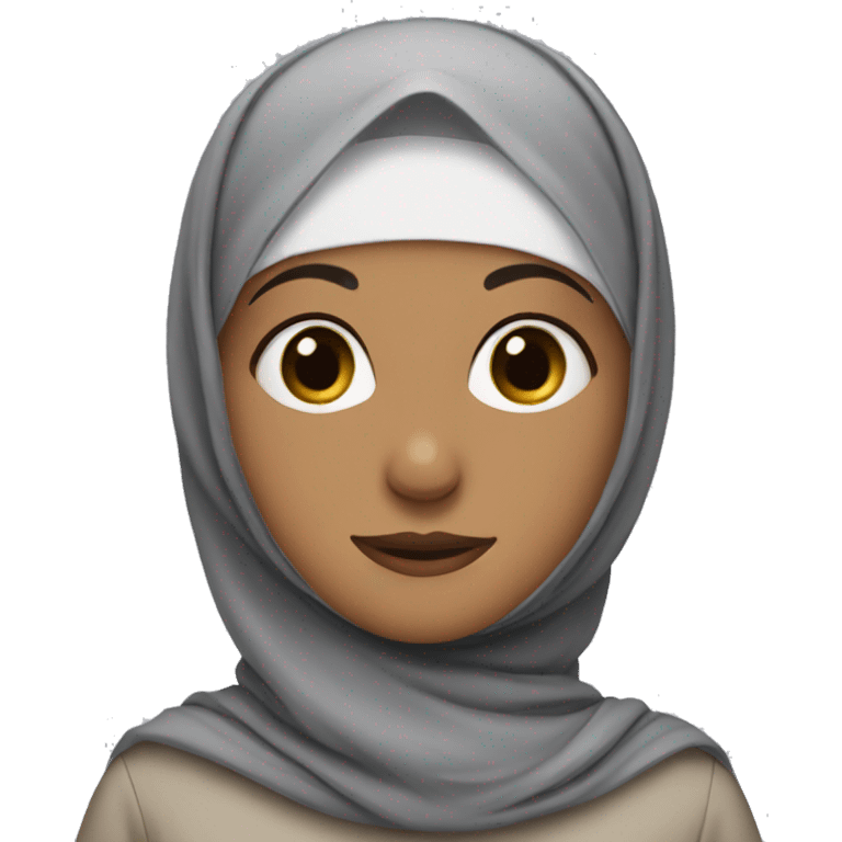 A girl wearing hijab emoji