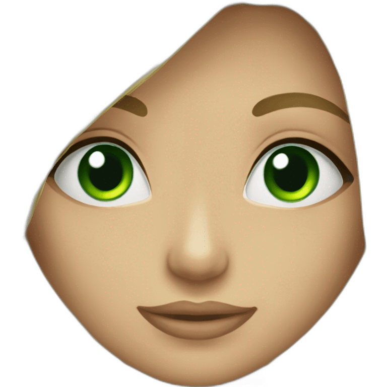 blond girl green eyes bikini emoji