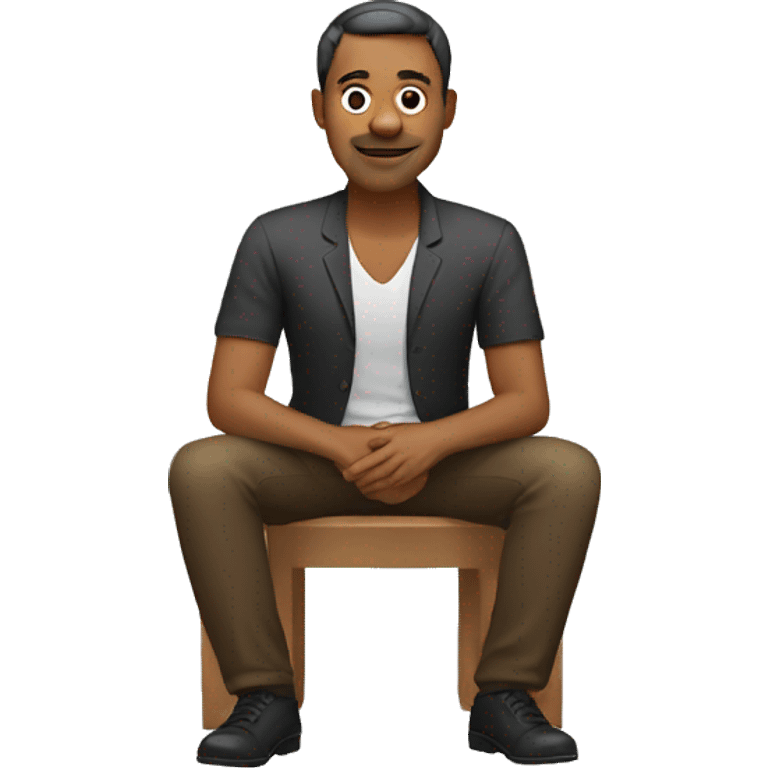 Men sitting emoji