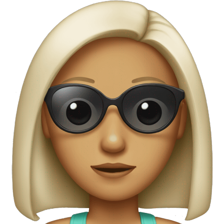 Girl with sunglasses emoji