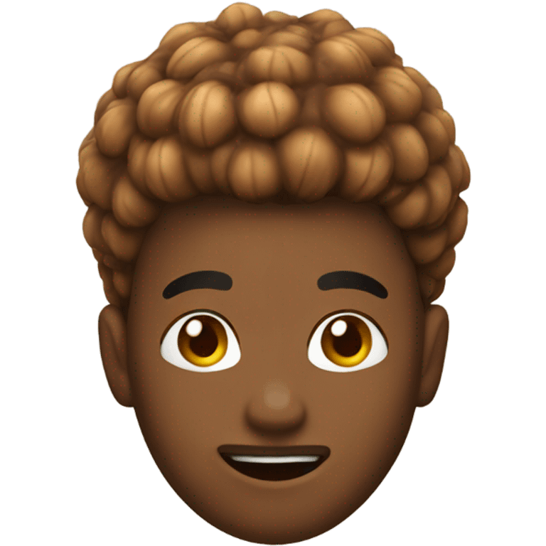 acorn hairstyle emoji