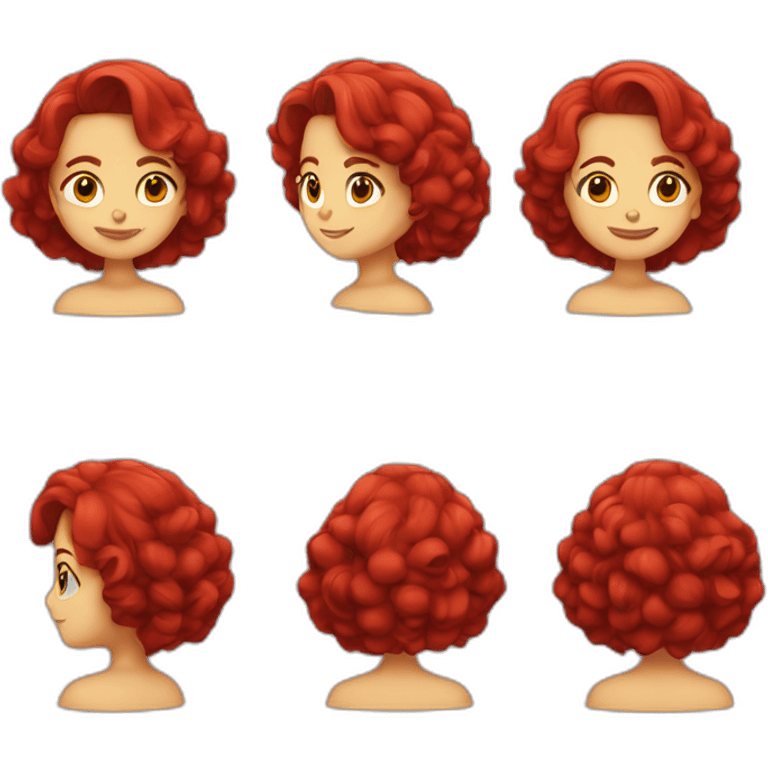 Señora de pelo rojo emoji