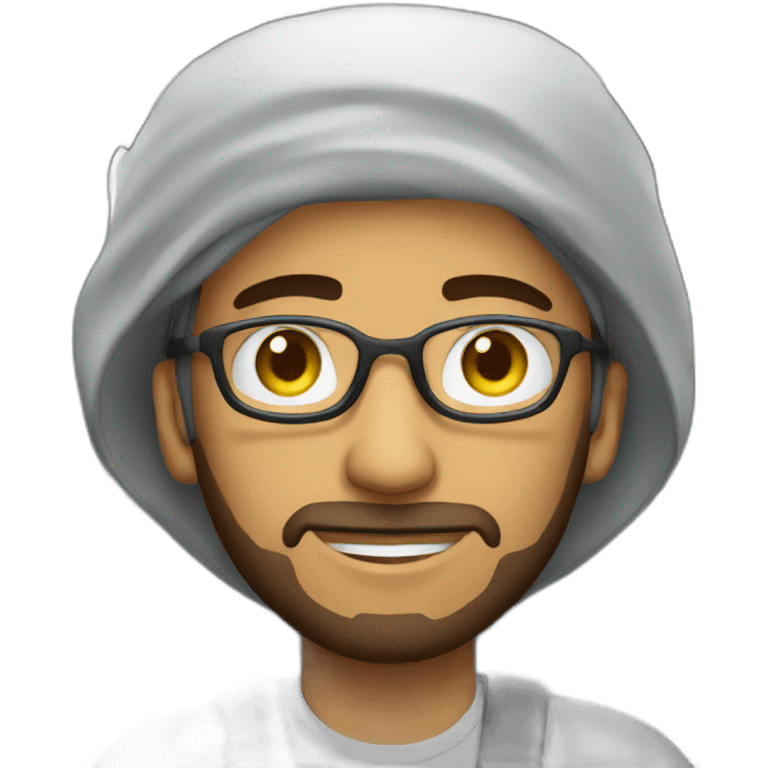 Arabic guy driving a train emoji