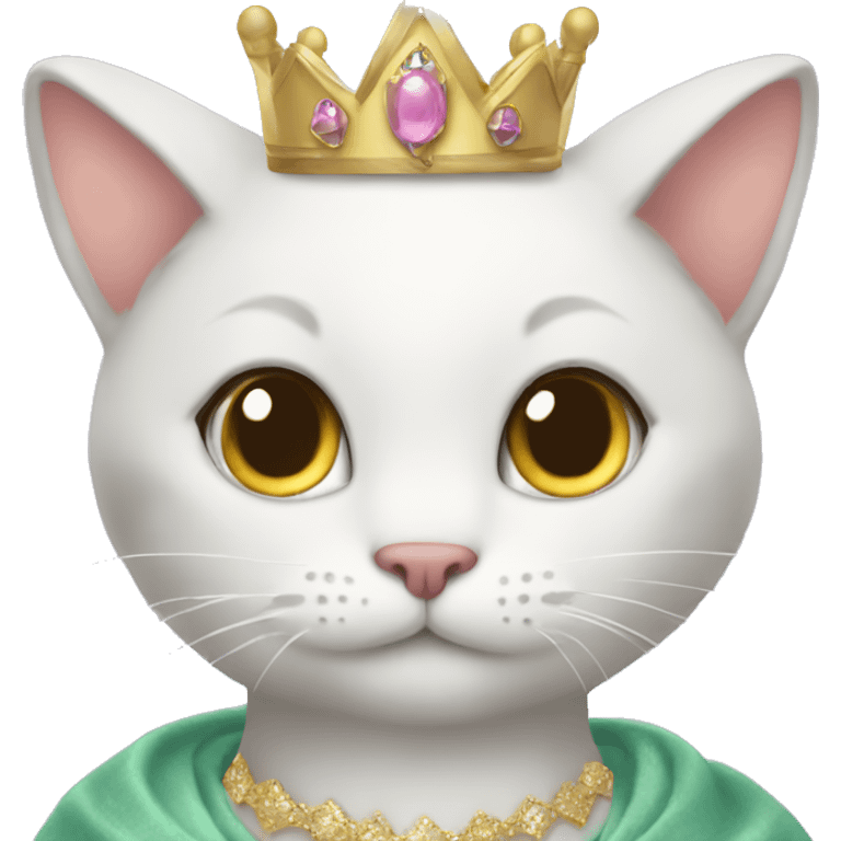 a cat wearing a princess costume emoji