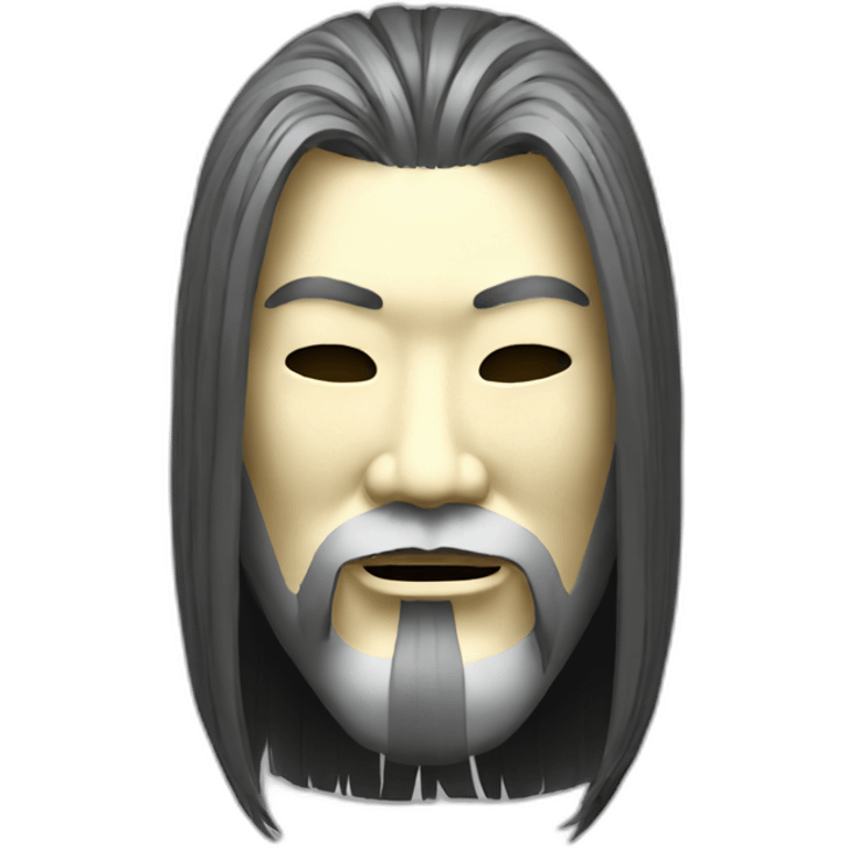 noh-mask-longhair-japanese-massive-man emoji