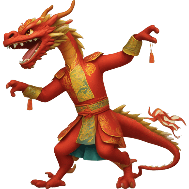 Dragon dancing emoji