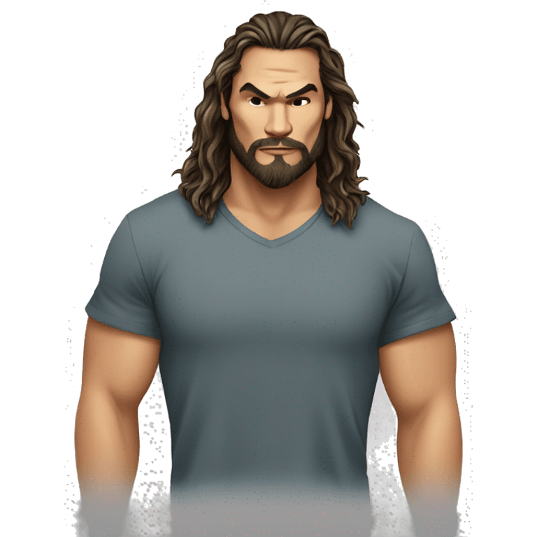 jason momoa wearing tee emoji