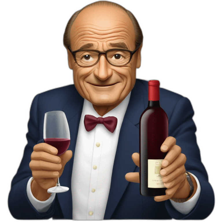 chirac qui boit du vin emoji