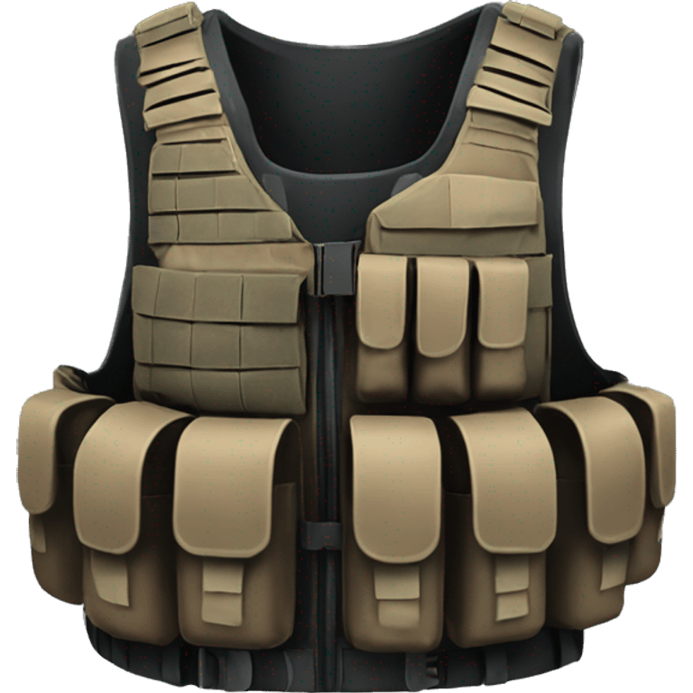 black Tactical gear only vest without too many pocket emoji