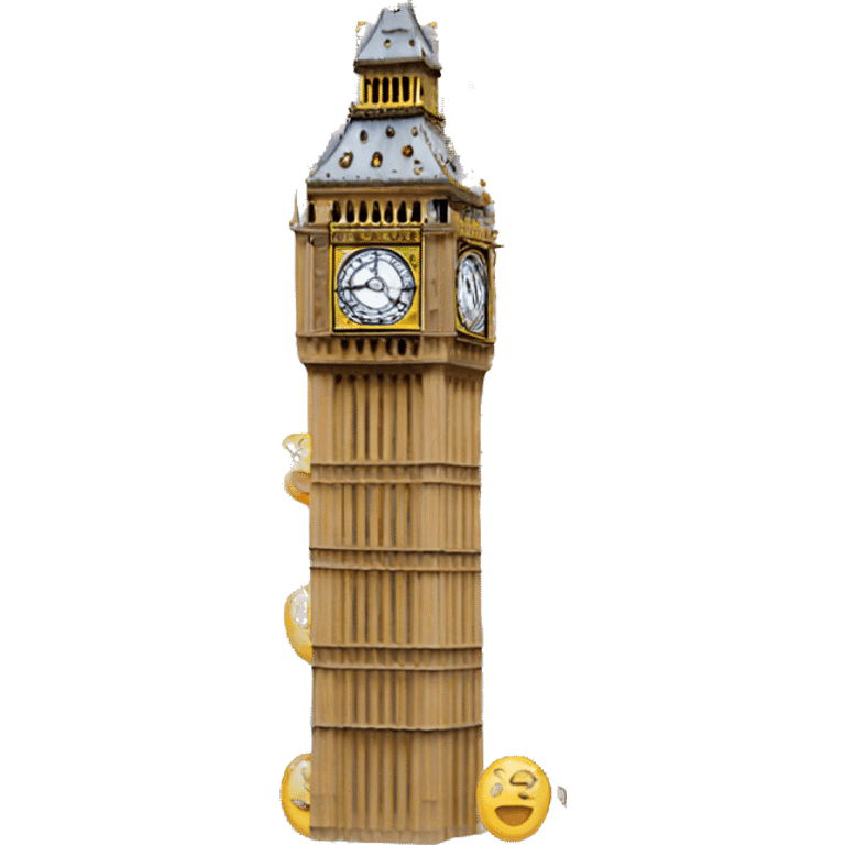 Big Ben with cat ears emoji