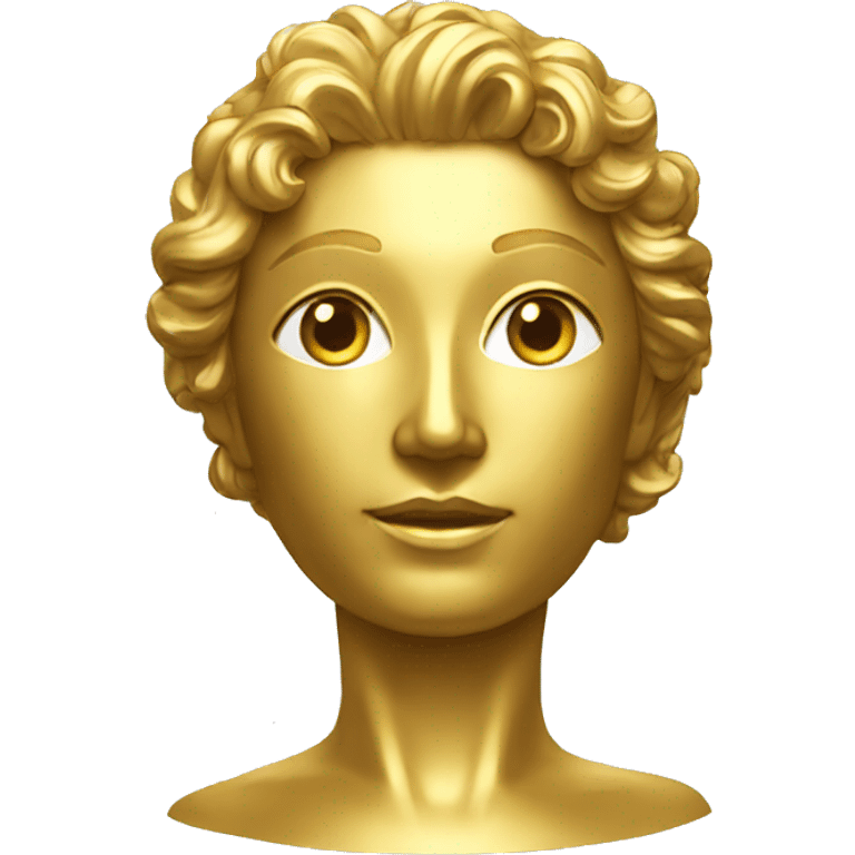 golden statue from front emoji