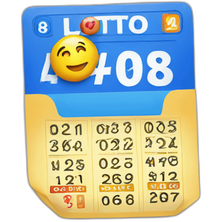 lotto ticket emoji