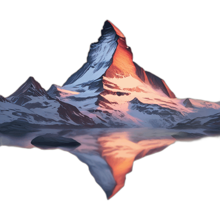 matterhorn sunset emoji