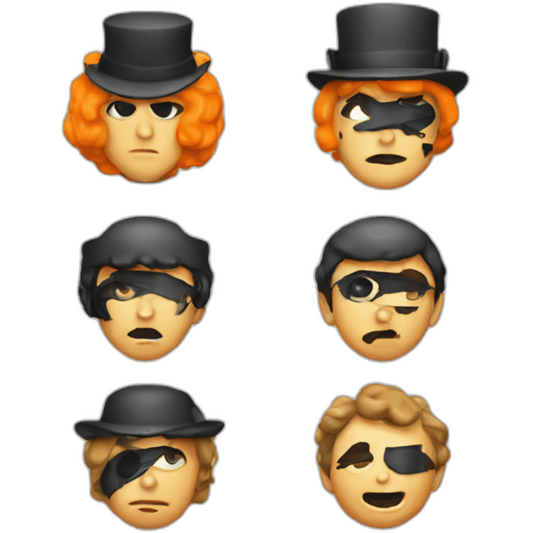 A clockwork orange emoji