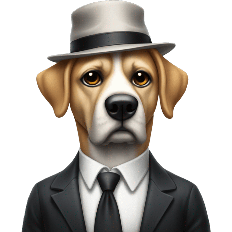 Mafia boss sigma dog emoji