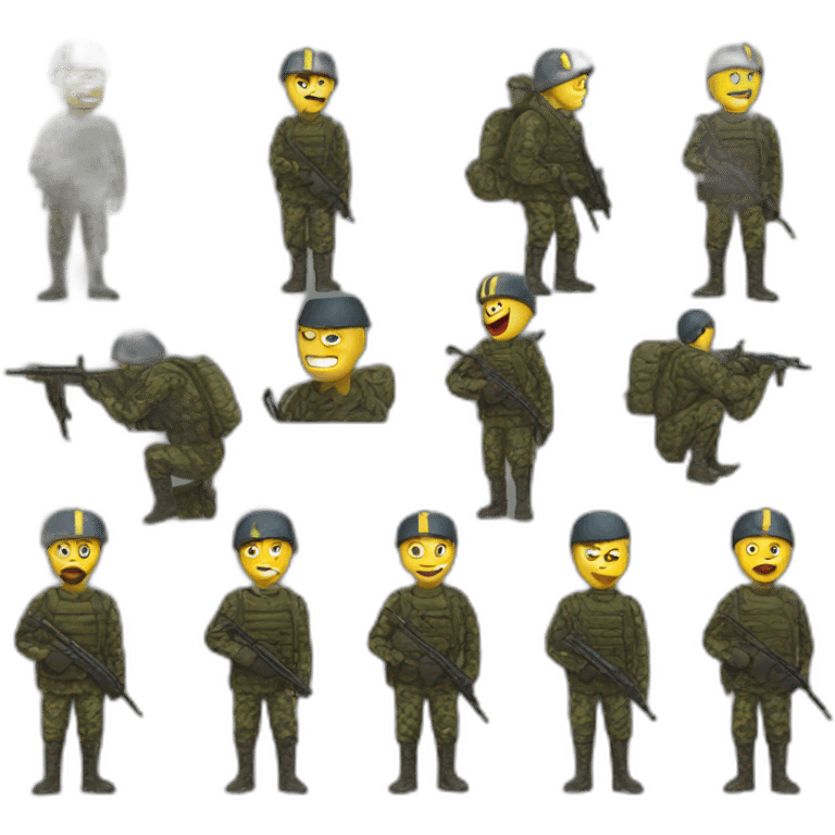 Ukraine soldiers emoji