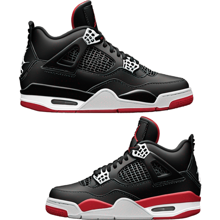 air jordan 4 bred emoji