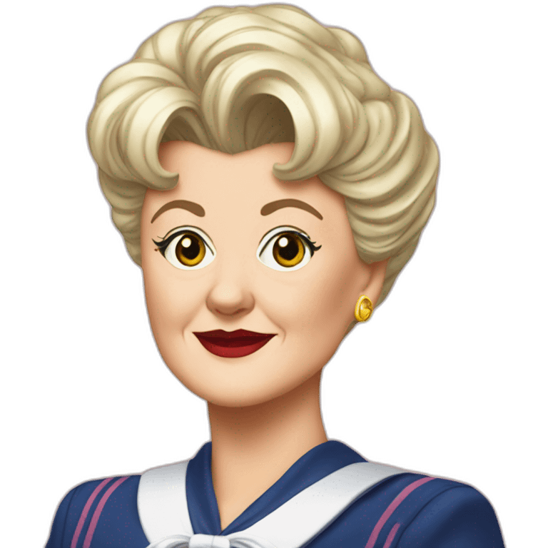 Jessica fletcher as sailor moon emoji