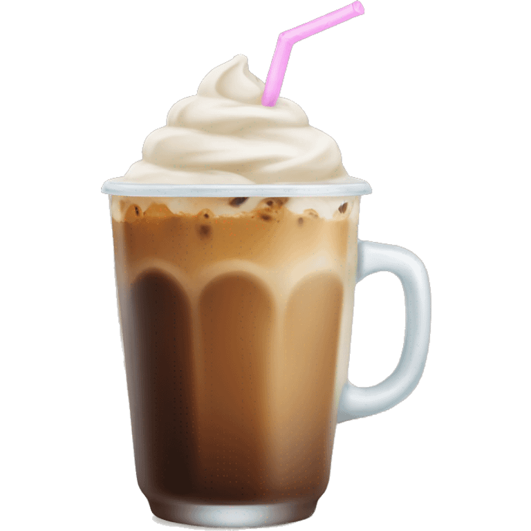 Iced coffee without whipped cream emoji