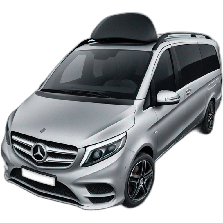 Mercedes v class black emoji