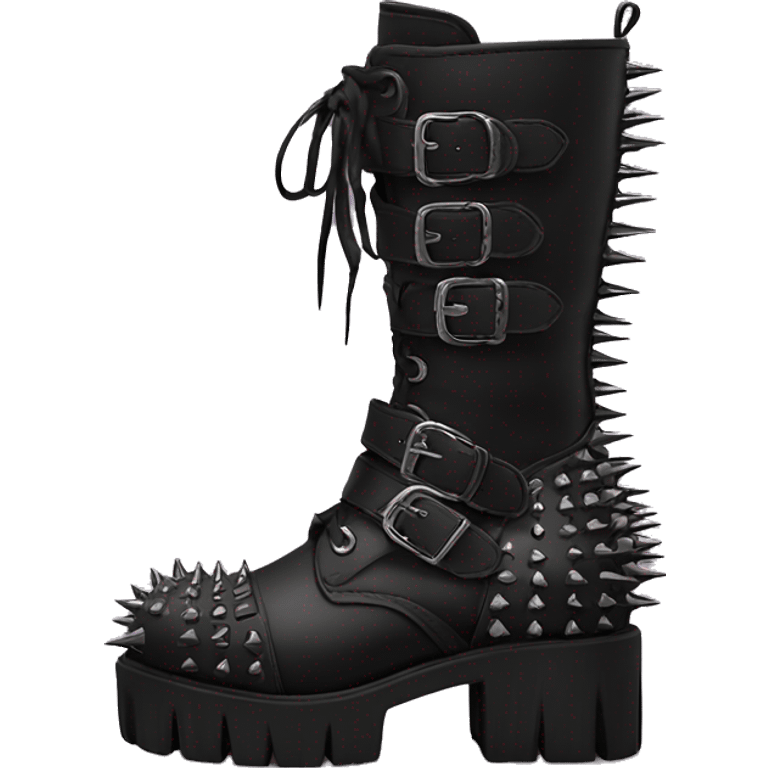 platform boots gothic with spikes emoji