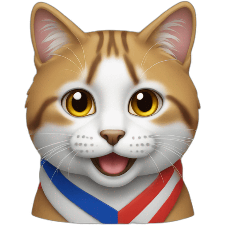 chat tricolore emoji