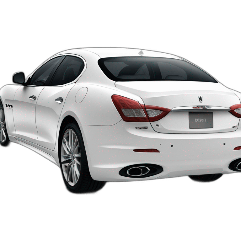 Maserati Quattroporte white emoji