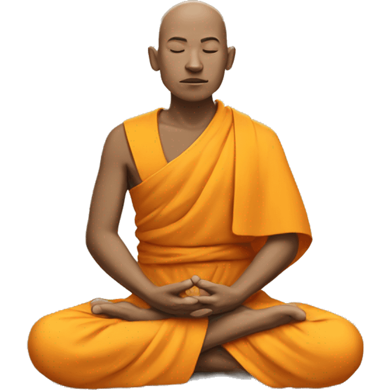 Meditating monk emoji