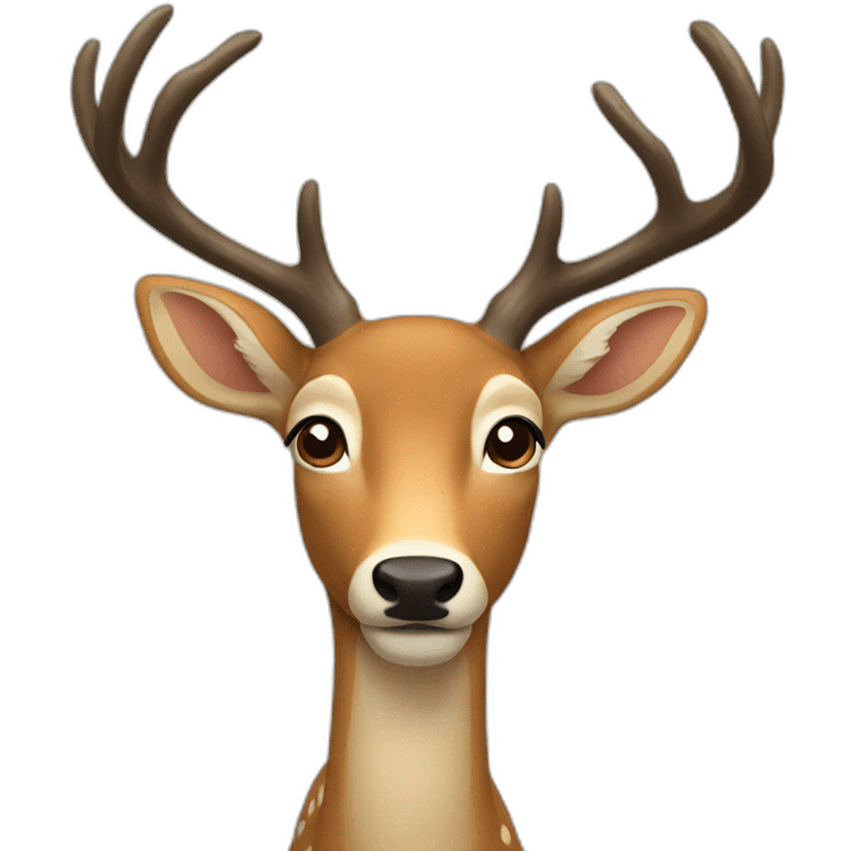 deer saying wow emoji