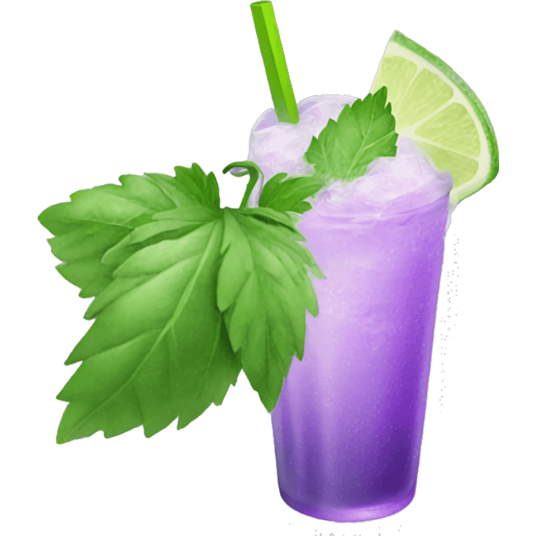 Mojito fading purple emoji