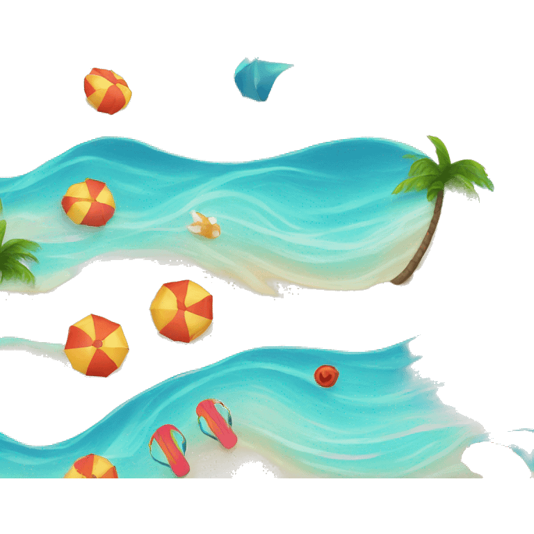 Beach splash emoji