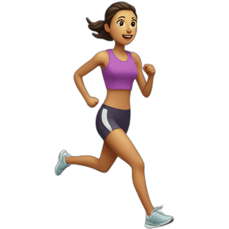 running woman emoji