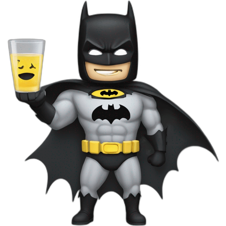 Batman and vodka  emoji