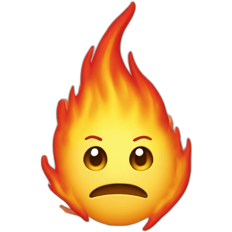 Coeur avec une flamme emoji