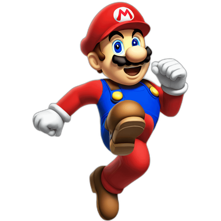 Mario jumping emoji