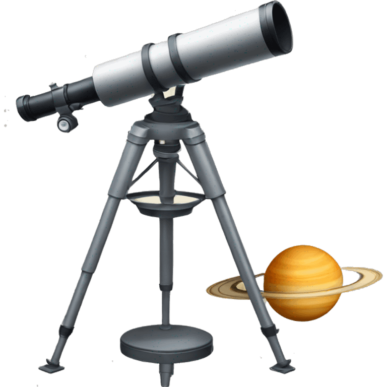 Telescope and Saturn  emoji